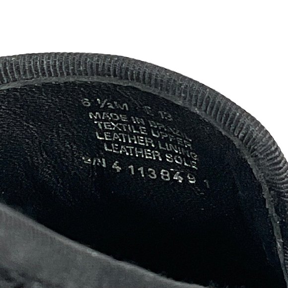 Tory Burch Shoes Womens Sz 6.5 Blk Chandra Loafer Satin + Fabric Lace Flat - Picture 8 of 16